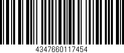 Código de barras (EAN, GTIN, SKU, ISBN): '4347660117454'