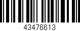 Código de barras (EAN, GTIN, SKU, ISBN): '43476613'