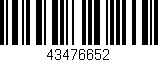 Código de barras (EAN, GTIN, SKU, ISBN): '43476652'