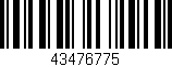 Código de barras (EAN, GTIN, SKU, ISBN): '43476775'