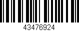 Código de barras (EAN, GTIN, SKU, ISBN): '43476924'