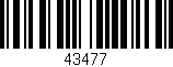 Código de barras (EAN, GTIN, SKU, ISBN): '43477'