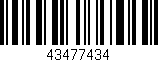 Código de barras (EAN, GTIN, SKU, ISBN): '43477434'