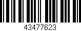 Código de barras (EAN, GTIN, SKU, ISBN): '43477623'