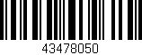 Código de barras (EAN, GTIN, SKU, ISBN): '43478050'