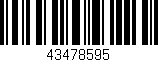 Código de barras (EAN, GTIN, SKU, ISBN): '43478595'