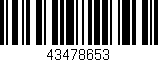 Código de barras (EAN, GTIN, SKU, ISBN): '43478653'