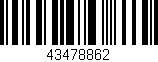 Código de barras (EAN, GTIN, SKU, ISBN): '43478862'