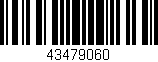 Código de barras (EAN, GTIN, SKU, ISBN): '43479060'