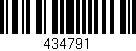 Código de barras (EAN, GTIN, SKU, ISBN): '434791'