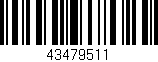Código de barras (EAN, GTIN, SKU, ISBN): '43479511'