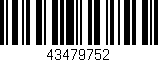 Código de barras (EAN, GTIN, SKU, ISBN): '43479752'