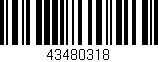 Código de barras (EAN, GTIN, SKU, ISBN): '43480318'