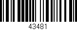 Código de barras (EAN, GTIN, SKU, ISBN): '43481'