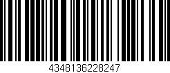 Código de barras (EAN, GTIN, SKU, ISBN): '4348136228247'