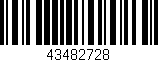 Código de barras (EAN, GTIN, SKU, ISBN): '43482728'