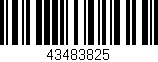Código de barras (EAN, GTIN, SKU, ISBN): '43483825'