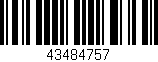 Código de barras (EAN, GTIN, SKU, ISBN): '43484757'
