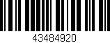Código de barras (EAN, GTIN, SKU, ISBN): '43484920'