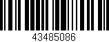 Código de barras (EAN, GTIN, SKU, ISBN): '43485086'