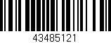 Código de barras (EAN, GTIN, SKU, ISBN): '43485121'