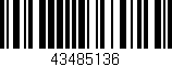 Código de barras (EAN, GTIN, SKU, ISBN): '43485136'