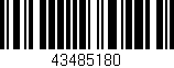 Código de barras (EAN, GTIN, SKU, ISBN): '43485180'