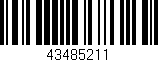 Código de barras (EAN, GTIN, SKU, ISBN): '43485211'
