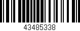 Código de barras (EAN, GTIN, SKU, ISBN): '43485338'