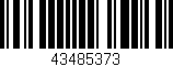 Código de barras (EAN, GTIN, SKU, ISBN): '43485373'
