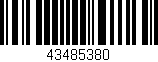 Código de barras (EAN, GTIN, SKU, ISBN): '43485380'