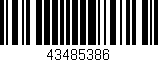 Código de barras (EAN, GTIN, SKU, ISBN): '43485386'