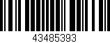 Código de barras (EAN, GTIN, SKU, ISBN): '43485393'