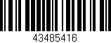 Código de barras (EAN, GTIN, SKU, ISBN): '43485416'