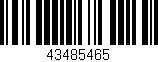 Código de barras (EAN, GTIN, SKU, ISBN): '43485465'