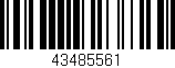 Código de barras (EAN, GTIN, SKU, ISBN): '43485561'