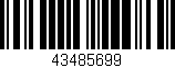 Código de barras (EAN, GTIN, SKU, ISBN): '43485699'