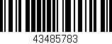 Código de barras (EAN, GTIN, SKU, ISBN): '43485783'