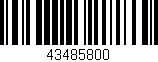 Código de barras (EAN, GTIN, SKU, ISBN): '43485800'