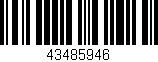 Código de barras (EAN, GTIN, SKU, ISBN): '43485946'
