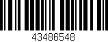 Código de barras (EAN, GTIN, SKU, ISBN): '43486548'