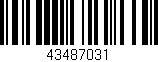 Código de barras (EAN, GTIN, SKU, ISBN): '43487031'