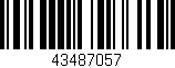 Código de barras (EAN, GTIN, SKU, ISBN): '43487057'