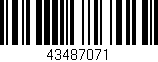 Código de barras (EAN, GTIN, SKU, ISBN): '43487071'