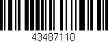 Código de barras (EAN, GTIN, SKU, ISBN): '43487110'
