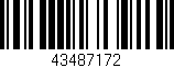 Código de barras (EAN, GTIN, SKU, ISBN): '43487172'