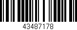 Código de barras (EAN, GTIN, SKU, ISBN): '43487178'