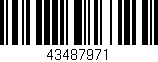 Código de barras (EAN, GTIN, SKU, ISBN): '43487971'