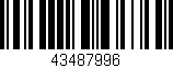 Código de barras (EAN, GTIN, SKU, ISBN): '43487996'