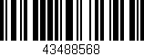 Código de barras (EAN, GTIN, SKU, ISBN): '43488568'